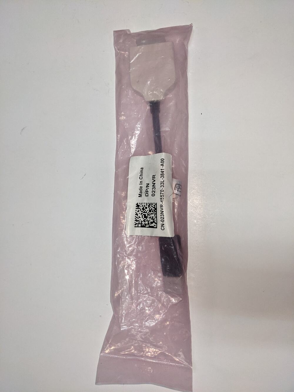 Dell 023NVR display port to DVI female adapter 9" NWT